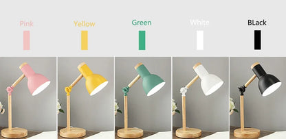 Nordic Wooden LED Desk Lamp