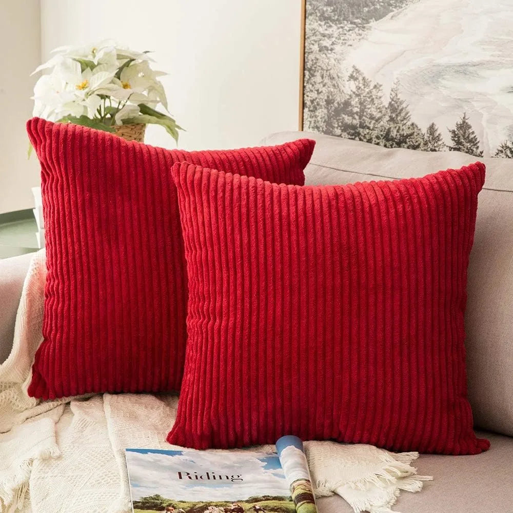 Decorative Red Throw Pillow Covers