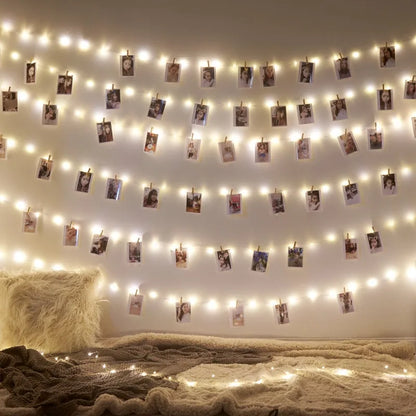 LED Photo Clip String Lights