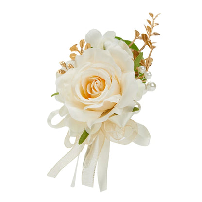 Silk Rose Wedding Boutonniere Corsage