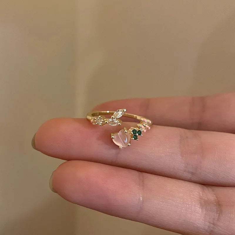 Silver Zirconia Snake Ring