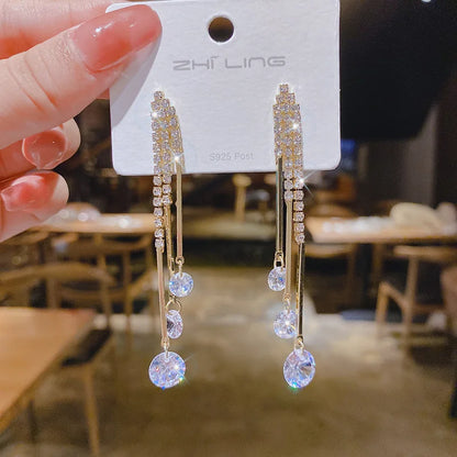 Multi-Layer Crystal Drop Earrings