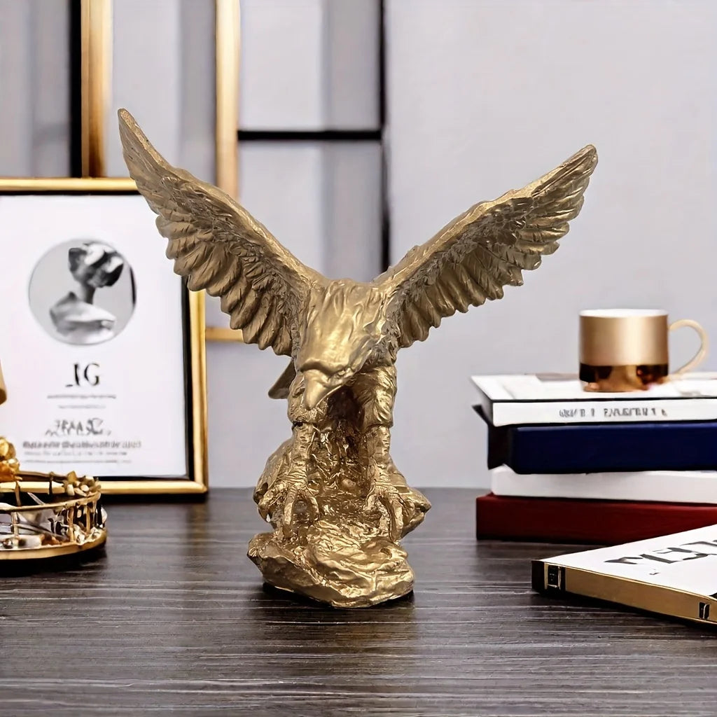 Elegant Nordic Modern Eagle Sculpture