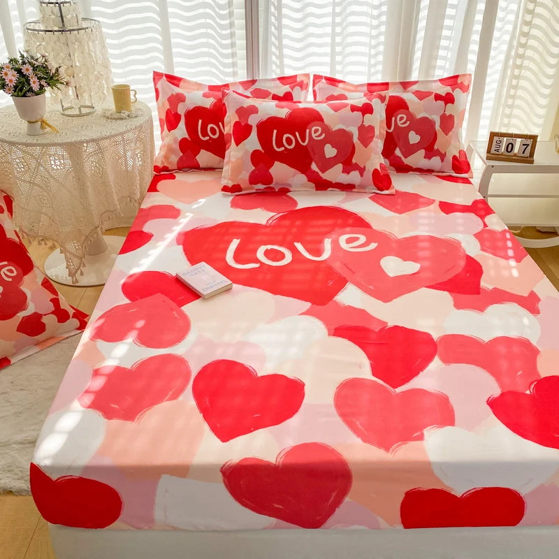 Love-Inspired Fitted Bedding Set