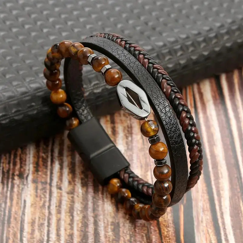 Leather Multi-Layer Bracelet