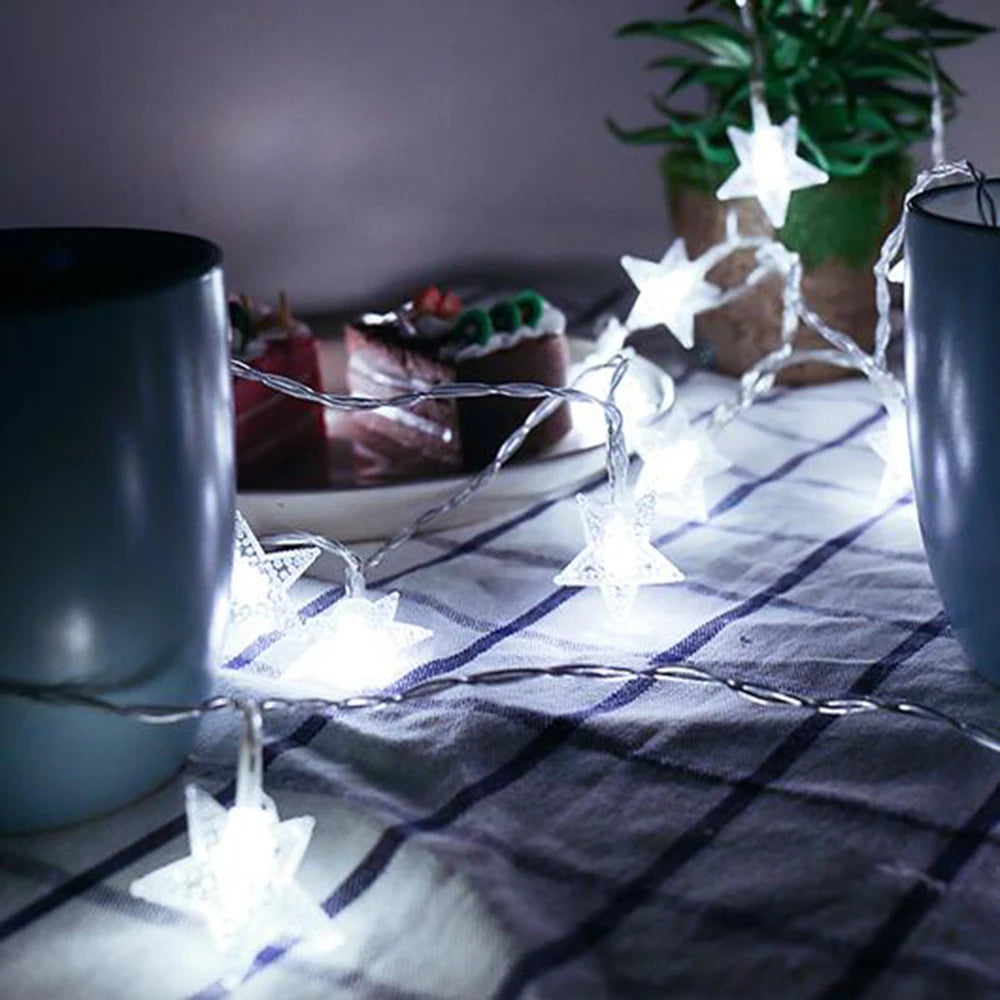 Outdoor LED Star String Lights