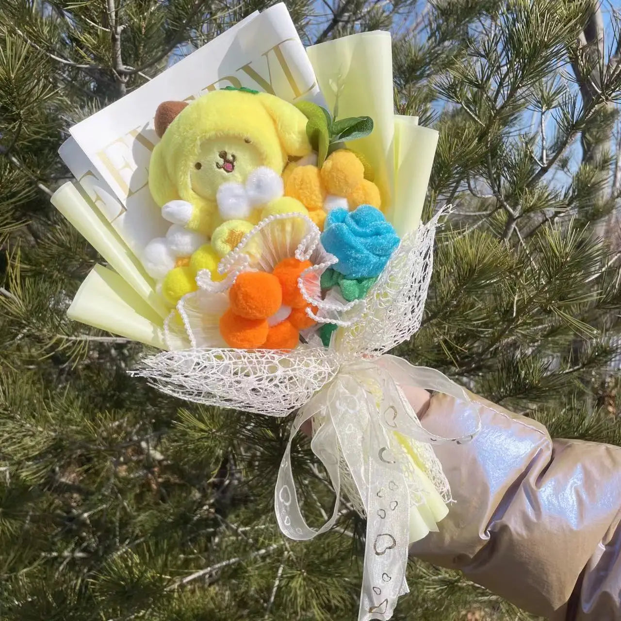 Plush Doll Bouquet Gift Box