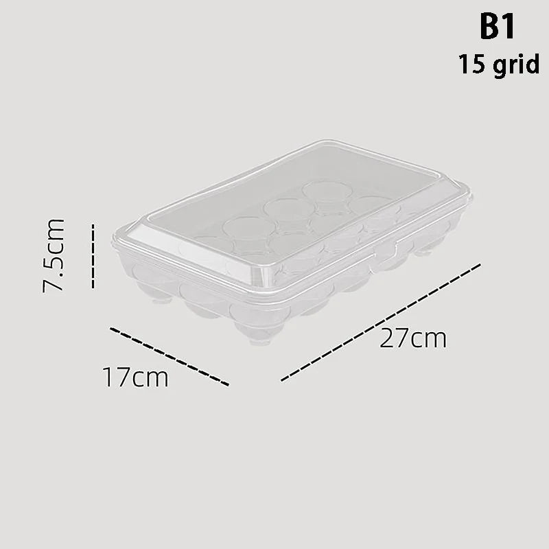 Portable Transparent Egg Storage Box