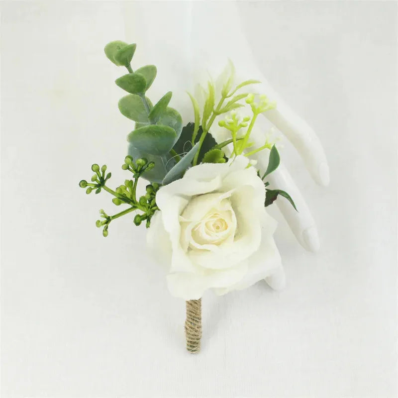 Men's Wedding Corsage Boutonnieres Roses