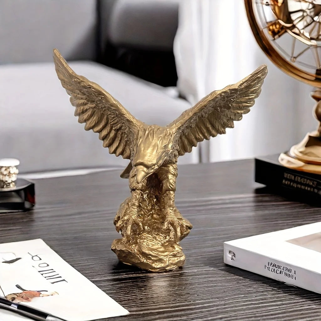 Elegant Nordic Modern Eagle Sculpture