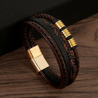 Leather Multi-Layer Bracelet