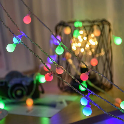 Battery-Operated Globe String Lights