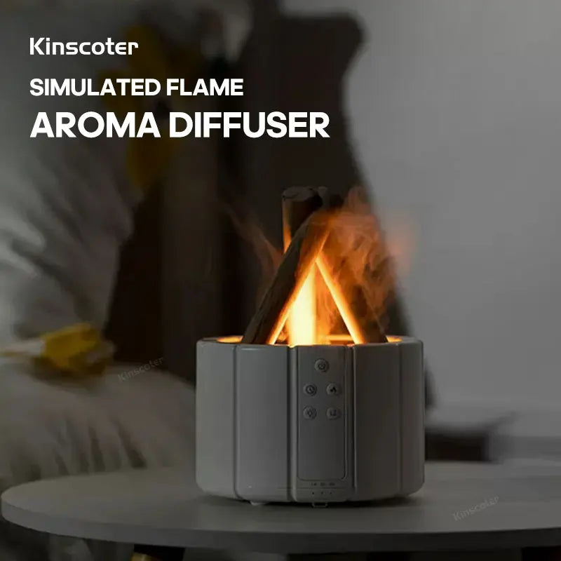 Simulated Flame Aroma Diffuser Humidifier