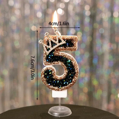 Crown Numbered Candles