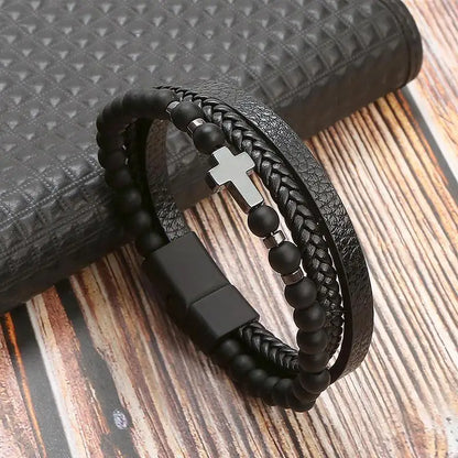 Leather Multi-Layer Bracelet