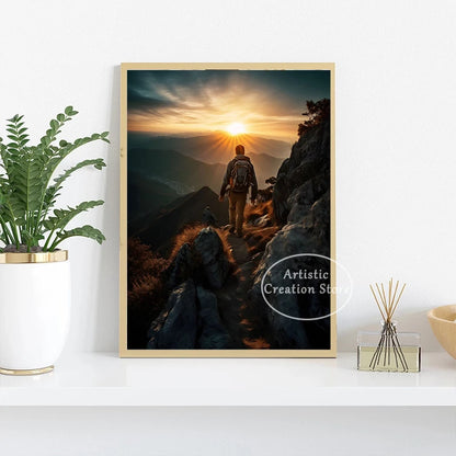 Mountain Explorer Adventure Spirit Canvas