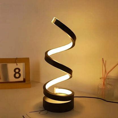 Modern Spiral LED Table Lamp