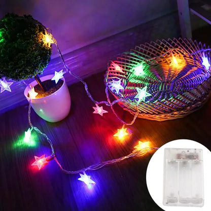 Outdoor LED Star String Lights