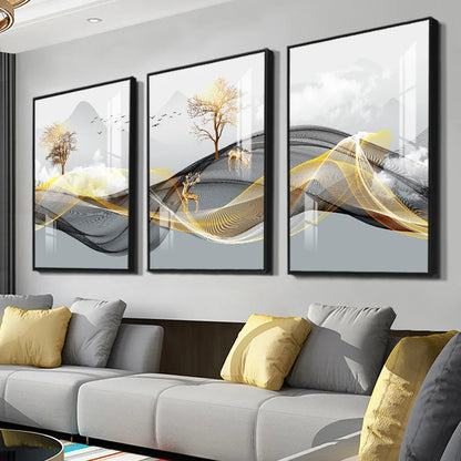 3-Piece Nordic Luxury Wall Art Set