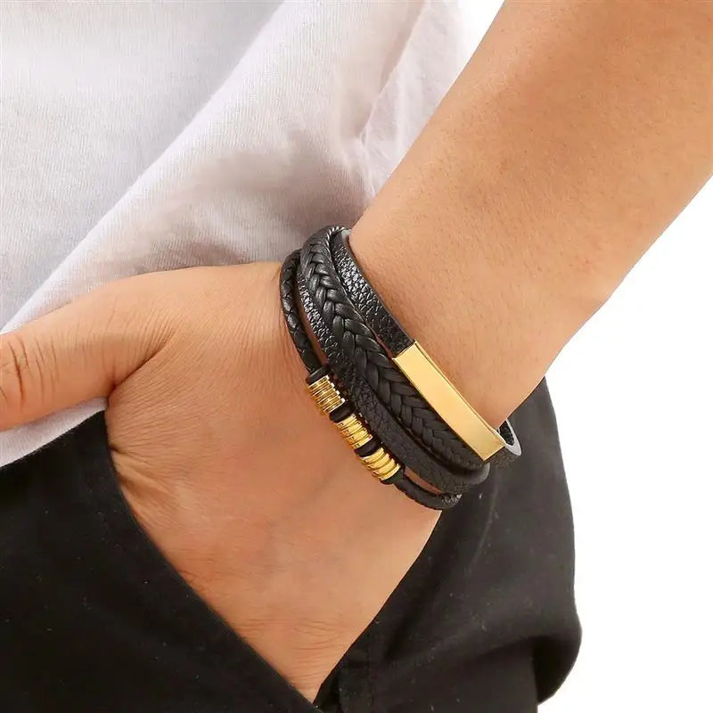 Leather Multi-Layer Bracelet