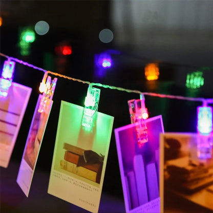 20-LED Garland Photo Clip Lights