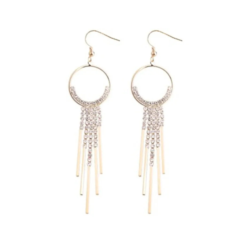 Multi-Layer Crystal Drop Earrings