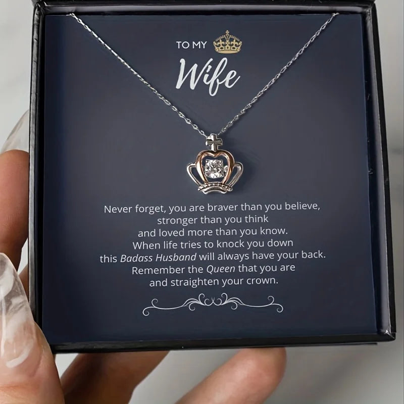 To My Wife Necklace Gift Set