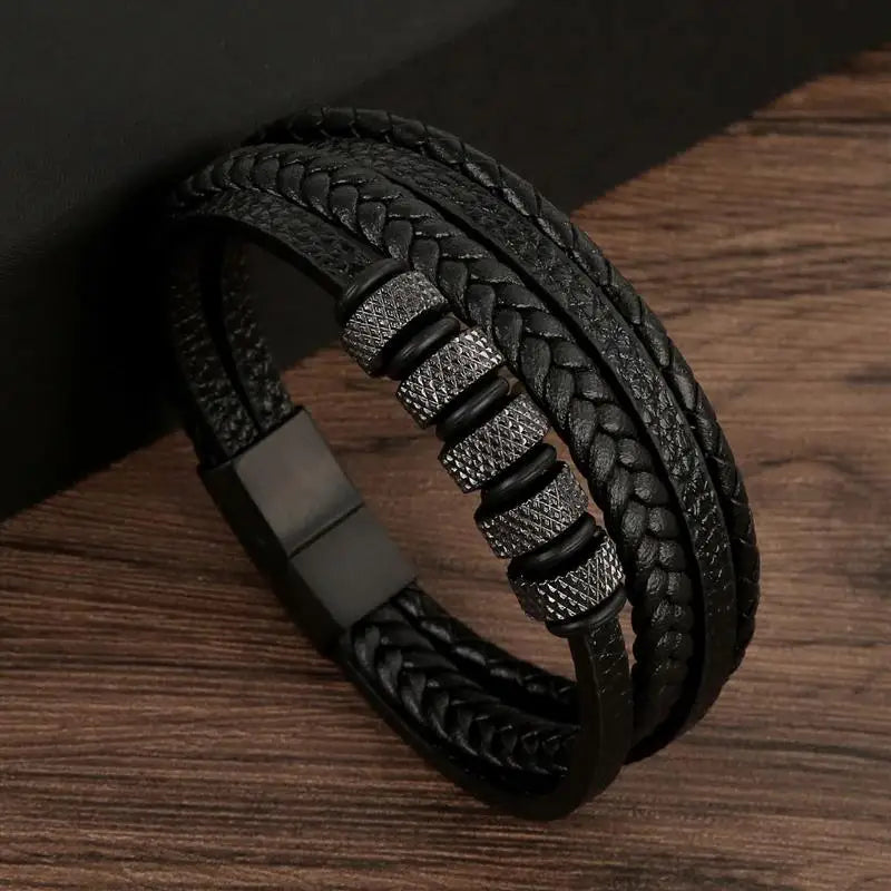 Leather Multi-Layer Bracelet