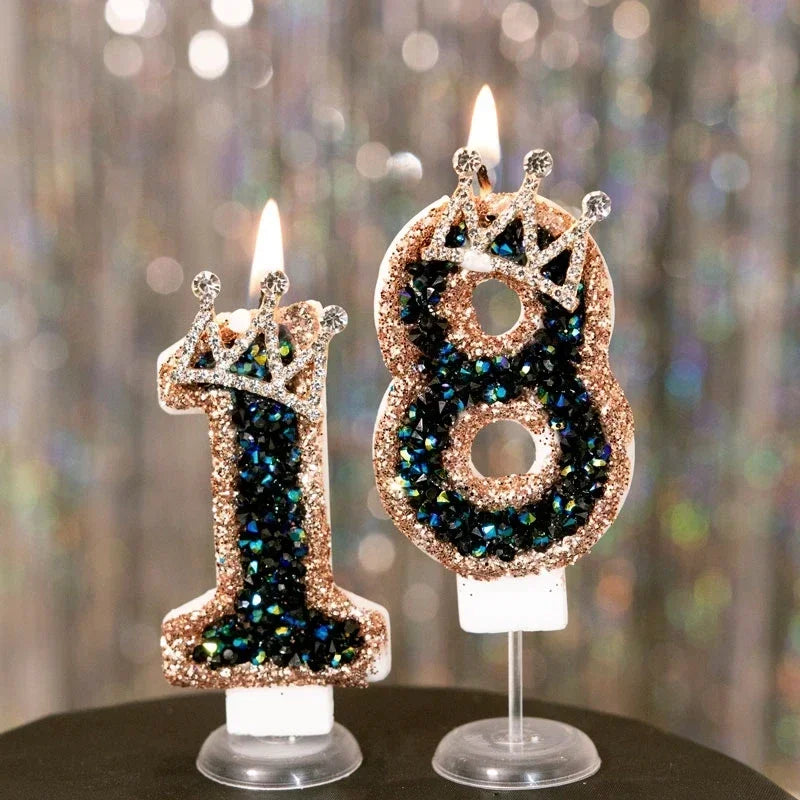 Crown Numbered Candles