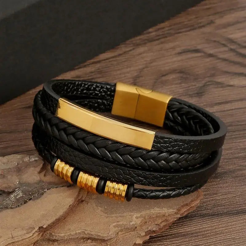 Leather Multi-Layer Bracelet