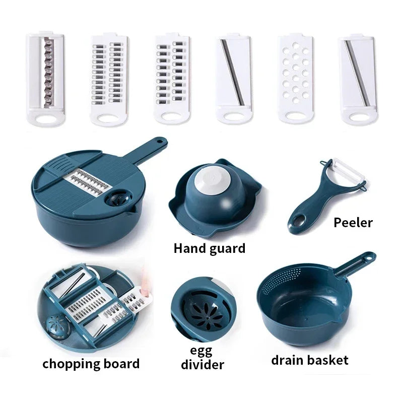 Multifunctional Manual Vegetable Cutter Chopper