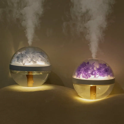 USB Rechargeable LED Flower Humidifier