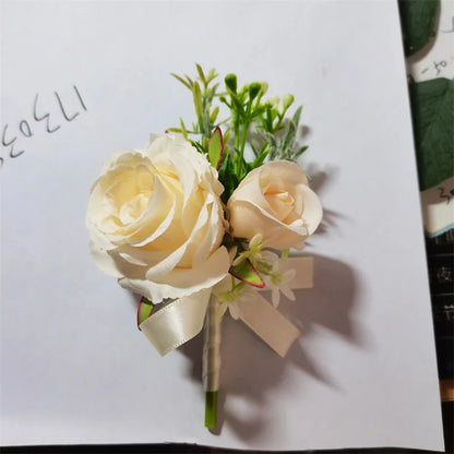 Men's Wedding Corsage Boutonnieres Roses