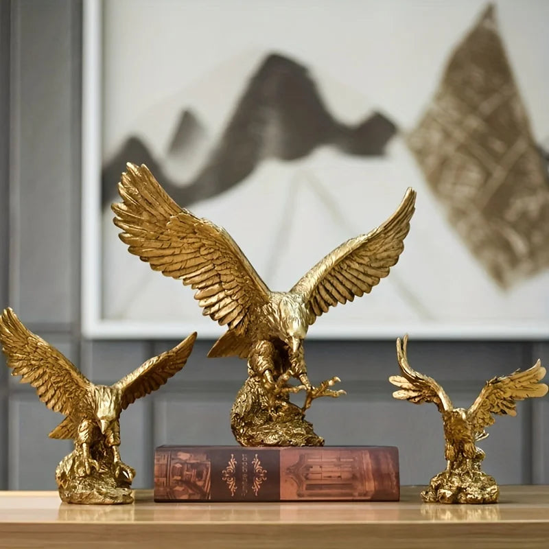 Elegant Nordic Modern Eagle Sculpture