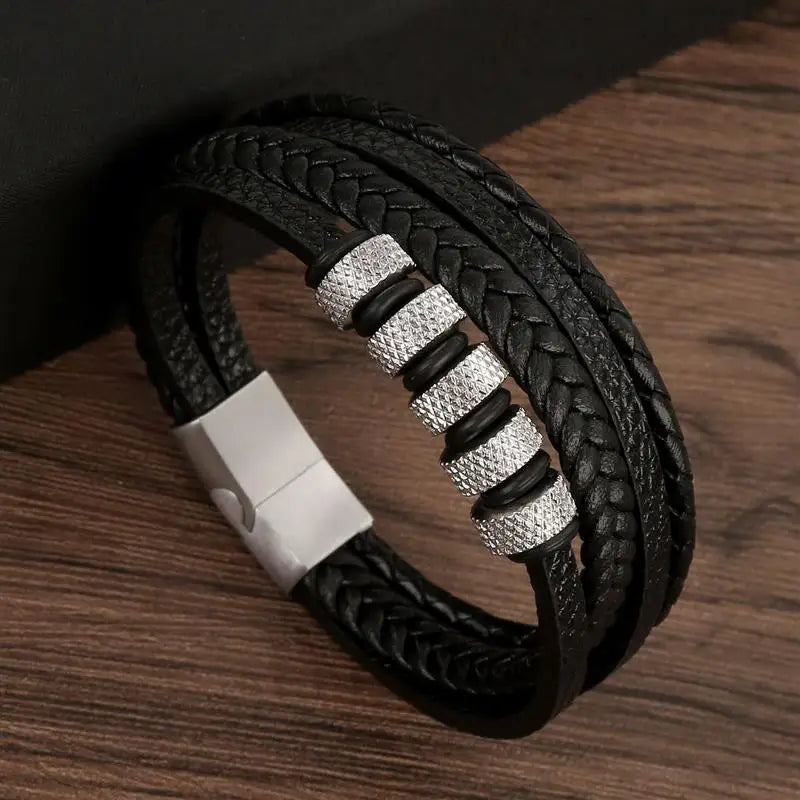 Leather Multi-Layer Bracelet