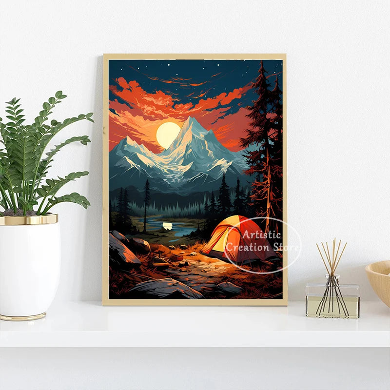 Mountain Explorer Adventure Spirit Canvas