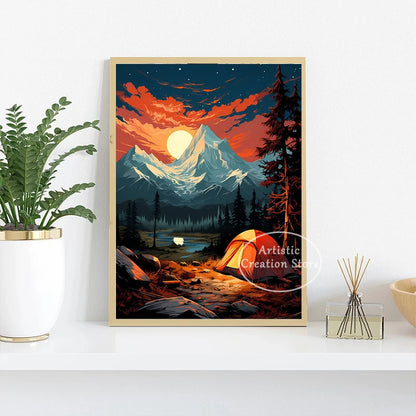 Mountain Explorer Adventure Spirit Canvas