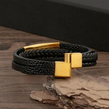 Leather Multi-Layer Bracelet