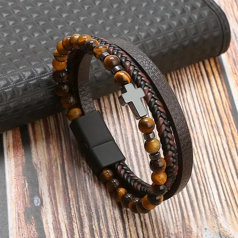 Leather Multi-Layer Bracelet