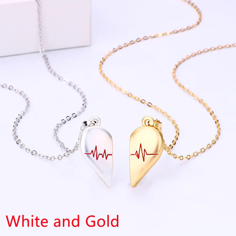 Love Pulse Matching Necklaces