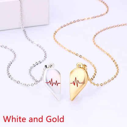 Love Pulse Matching Necklaces