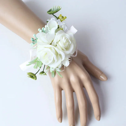 Men's Wedding Rose Corsage Brooch