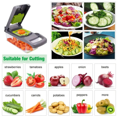 16-Piece Vegetable Chopper and Dicer Set