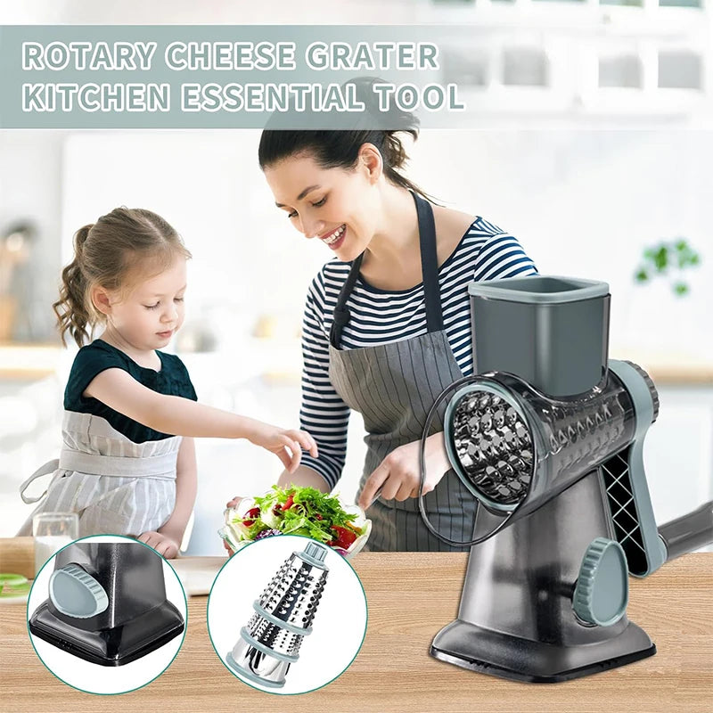 3-in-1 Manual Vegetable Cutter and Slicer