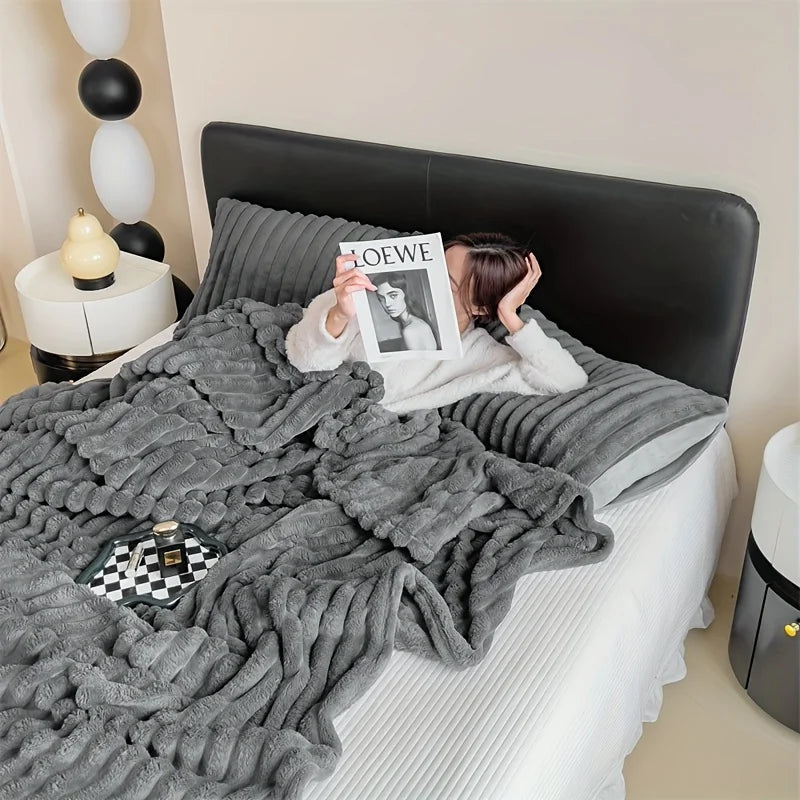 Luxury Rabbit Velvet Winter Blanket