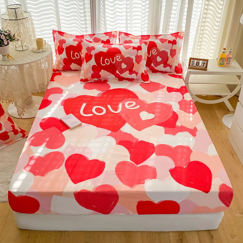 Love-Inspired Fitted Bedding Set