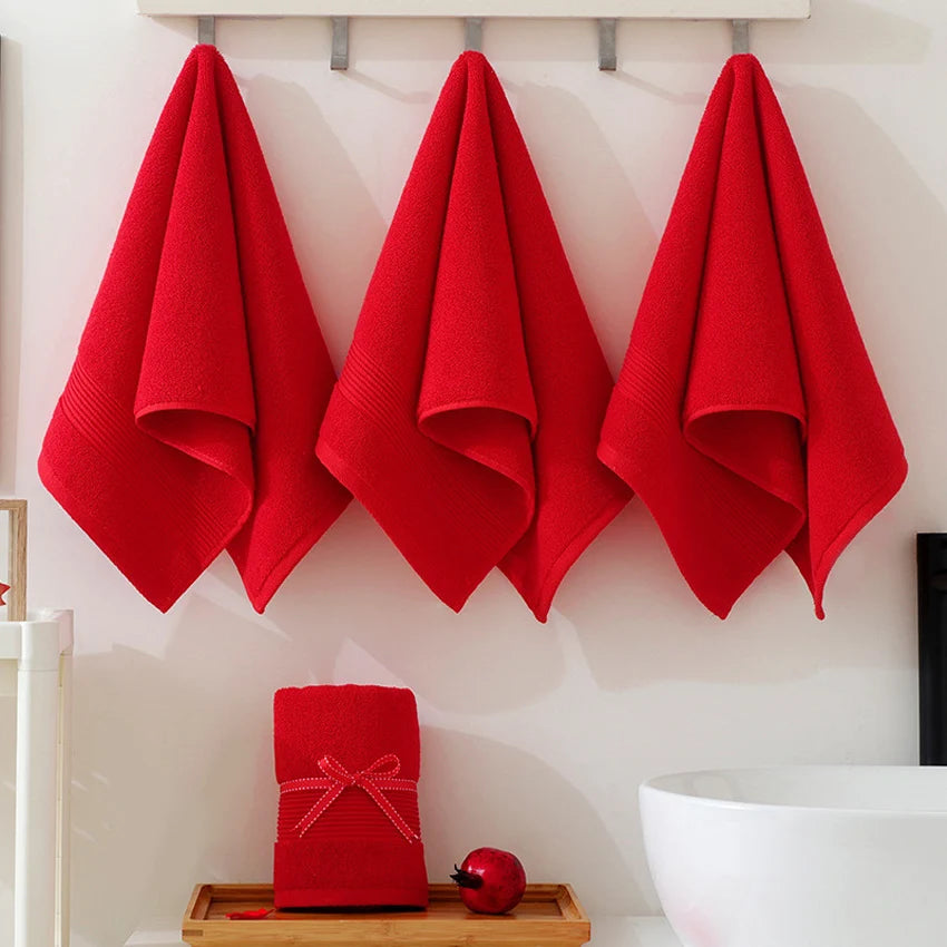 Vibrant Red Everyday Comfort Towels