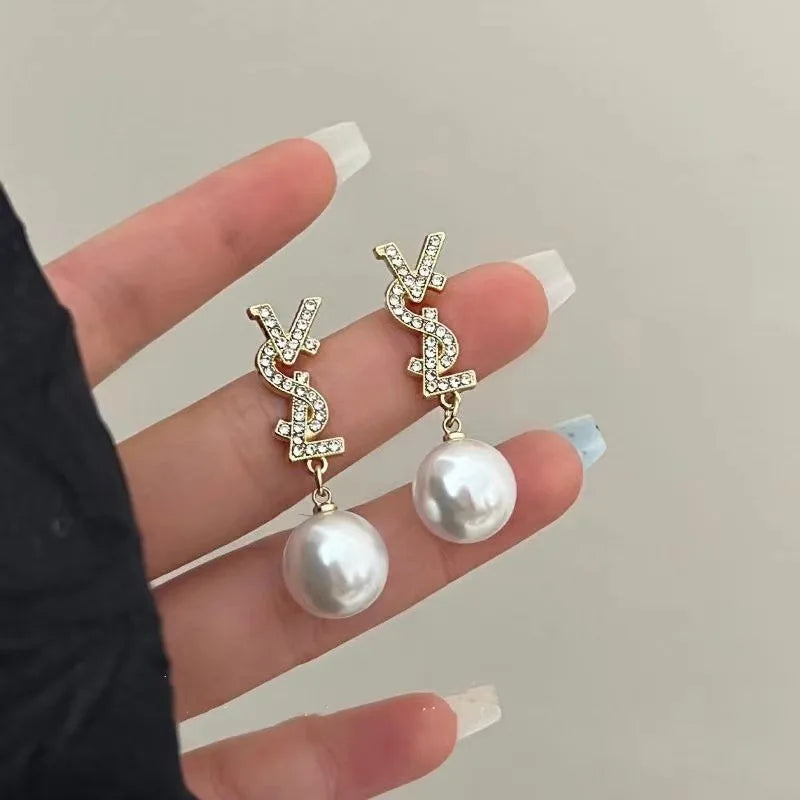 Pearl Bowknot Earrings