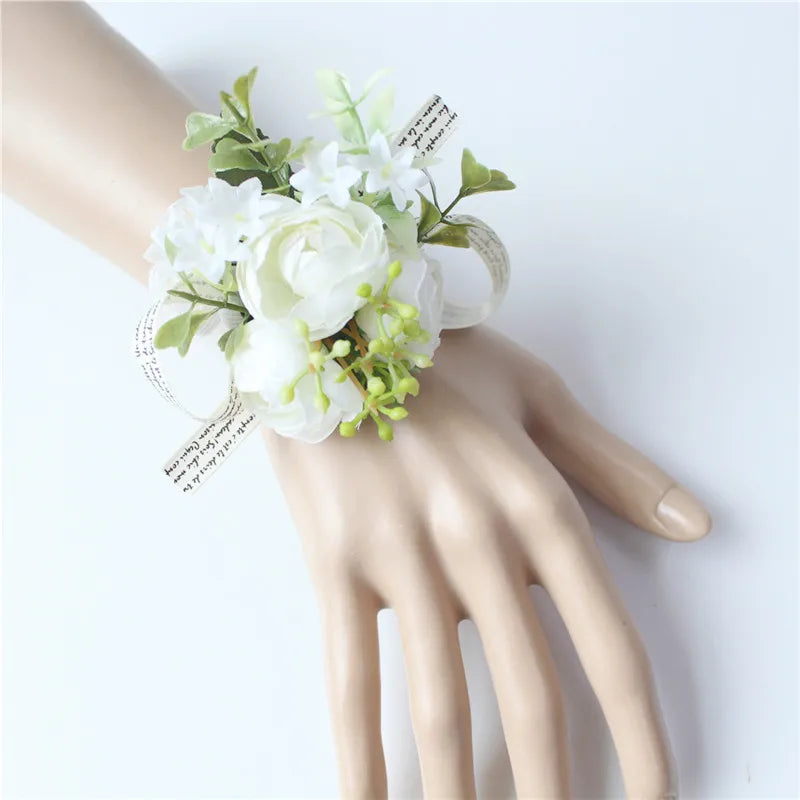 Men's Wedding Rose Corsage Brooch