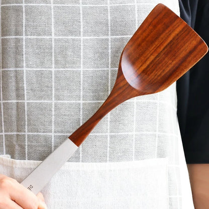 Natural Teak Wood Kitchen Tool Set